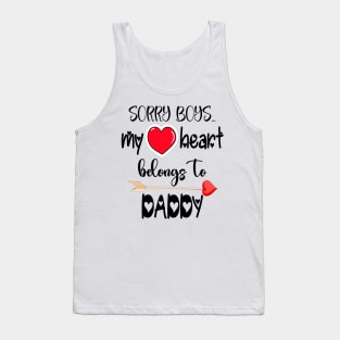 Funny Girls Valentine Quote Cool Daddy Girls Valentines Day Tank Top